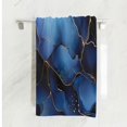 thumbnail image 2 of Qxltty Gilt Navy Blue Marble Extra Large Bath Towel 32"x64" Super Soft Highly Absorbent Quick Dry Shower Towel for Hotel Bathroom Guest Spa Gym, 2 of 8