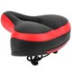 thumbnail image 4 of Sillín de bicicleta de montaña Cómodo asiento de sillín de bicicleta de resorte tallado hueco de cuero de microfibra (negro rojo) YUNYI BRAND  Deportes, 4 of 8