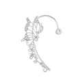 thumbnail image 2 of enjoywould Ear Cuff Korean Style Hollow Out Lustrous Without Piercing Temperament Butterfly Elf Inlaid Rhinestone Ear Bone Clip Jewelry Accessory, 2 of 5