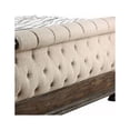thumbnail image 3 of California King Bed with Sleigh Headboard and Footboard, Brown and Beige, 3 of 5