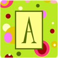 thumbnail image 1 of Carolines Treasures CJ1010-AFC Monogram - Green Foam Coasters Initial Letter A- Set Of 4, 1 of 1