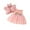 Red, variant on MEZZALL Sweet Newborn Girl Sleeveless Short Coat + Sleeveless Floral Mesh Dress + Headband 3 Piece Set Trendy, 6-9 Months