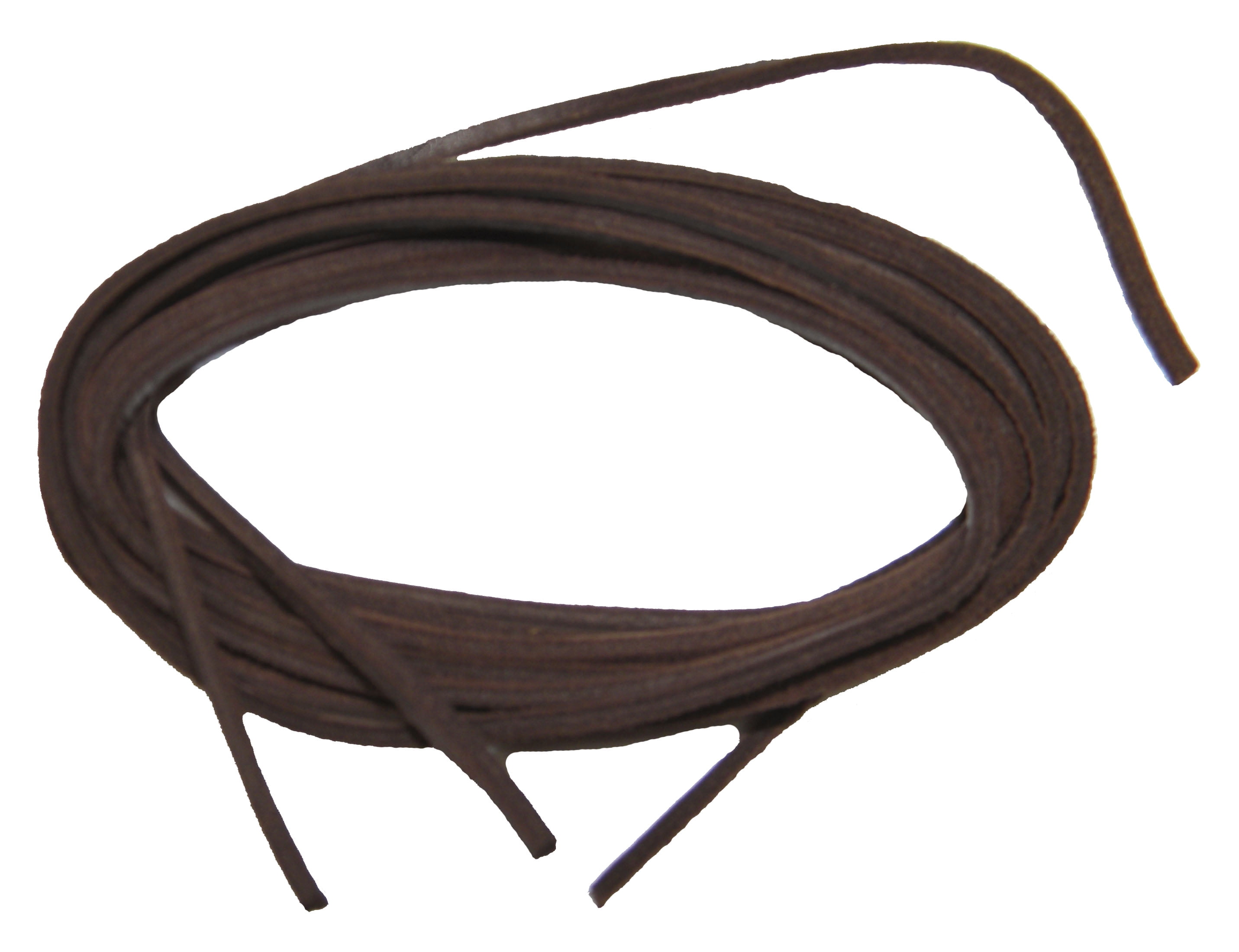 36 Inch Chocolate Brown Leather Boot Boat Shoelaces - (2 Pair Pack)