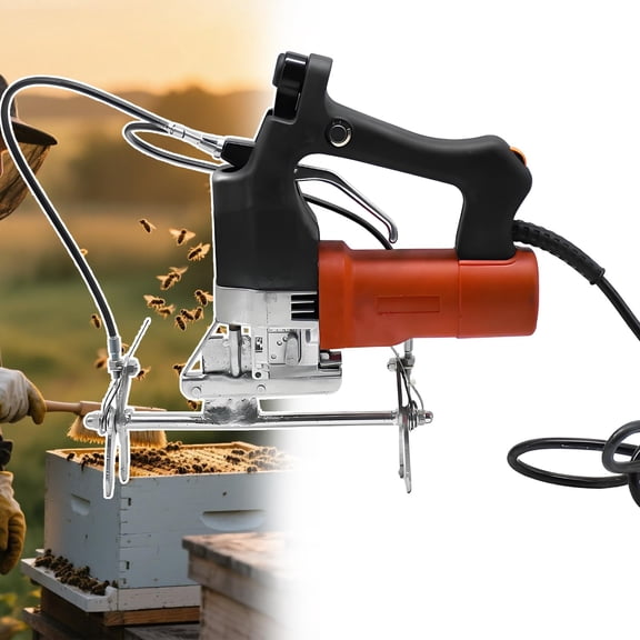 Professional Electric Bee Shaker - Industrial Beehive Frame Shaker Machine W/Adjustable Clamp, 6-Speed Portable Bee Remover For Honey Super Beekeeping Equipment