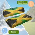 thumbnail image 6 of FUIALDOLG Universal Golf Cart Seat Covers Ezgo Jamaican Flag Print Dress UP Older Breathable Golf Cart Front Seat Cover Fit Like a Glove, Easy to Install, Washable, 6 of 8