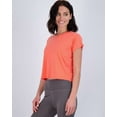 thumbnail image 2 of Real Essentials 5 Pack: Women's Dry Fit Crop Top - Short Sleeve Crew Neck Stretch Athletic Tee (Available in Plus Size), 2 of 5