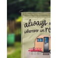 thumbnail image 2 of Printtoo Tan Always At Home Wherever We Roam Retro Camp Trailer Camping Flags For Campers Personalized Double SidedFlag Outdoor Decor Sign CampsiteFlag, 2 of 4