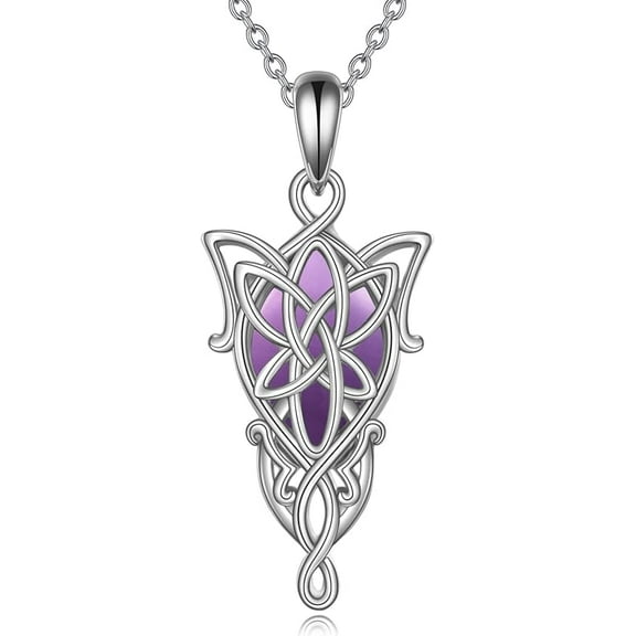 DOLIOX The Lord of the Rings Necklace Jewelry Gifts for Women Sterling Silver Inspired Collectible Arwen Evenstar Pendant Necklace for Women Men Mothers Day Gifts