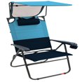 thumbnail image 1 of RIO Gear Hi-Boy Aluminum Canopy Chair - Blue Sky/Navy, 1 of 5
