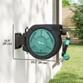 thumbnail image 3 of Outsunny Retractable Hose Reel, 1/2 in x 65ft Garden Hose Reel, Blue, 3 of 10