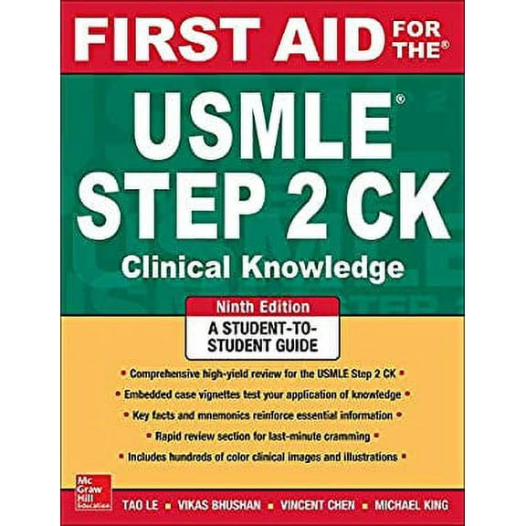 Pre-Owned First Aid for the USMLE Step 2 CK, Ninth Edition 9780071844574