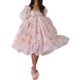 thumbnail image 4 of SAYOO Vestido de Mujer, Cuello Cuadrado con Volantes de Verano, Manga Corta abullonada, de una Pieza SAYOO  Moda, 4 of 9