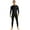 Black, variant on LiiYii Mens Mock Neck Long Sleeve Bodysuit Full Body Jumpsuit One-Piece Romper Workout Cycling Leotard Catsuit Black Medium