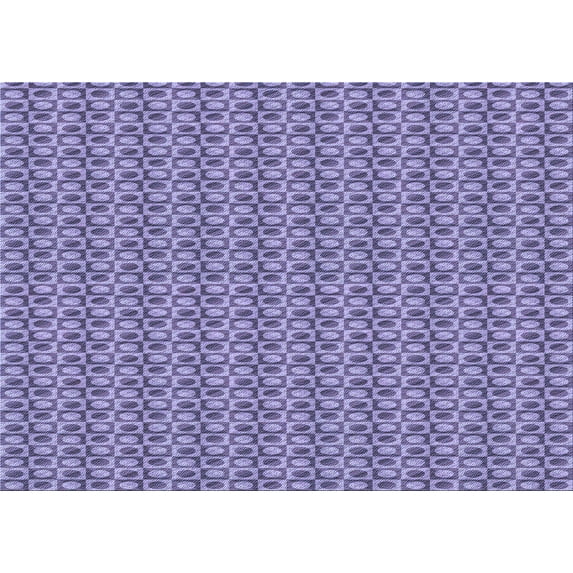 Ahgly Company Indoor Rectangle Patterned Deep Periwinkle Purple Area Rugs, 2' x 5'