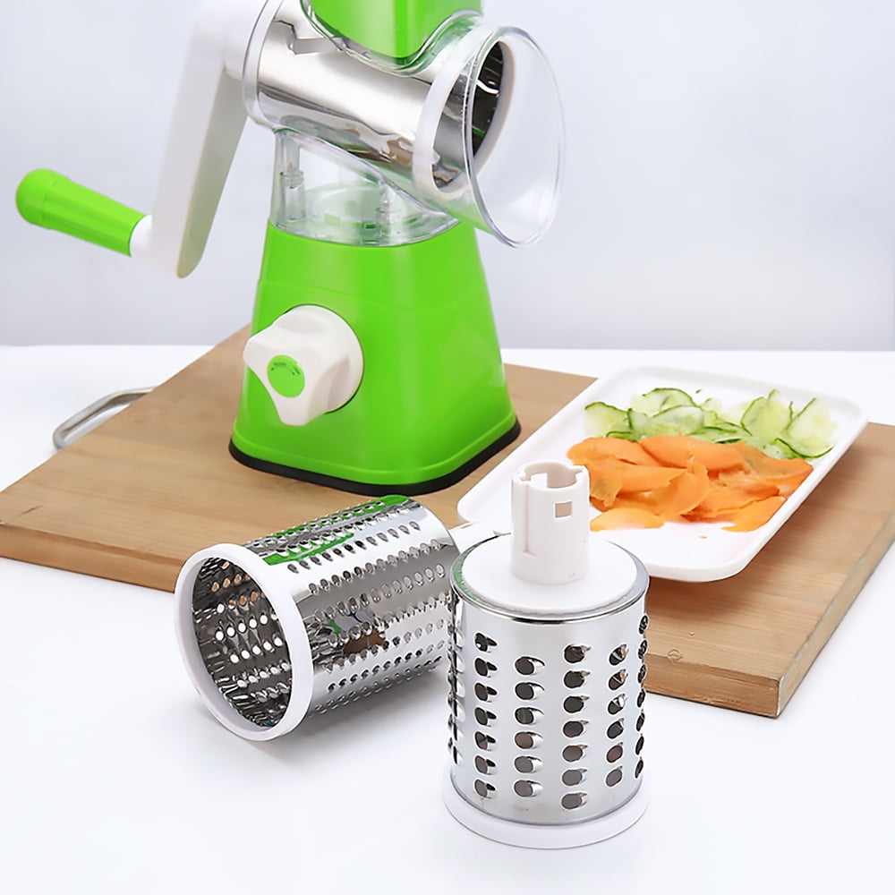 FANCY Vegetable Slicer Chopper Rotary Cheese Grater with 3
