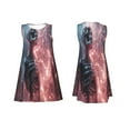 thumbnail image 7 of Picia Electric Skeleton Surrealism Print Women’s Sleeveless Midi Swing Dress – A-Line Pleated Tank Sundress, Comfortable and Flowy T-Shirt Dress, 7 of 7