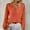 Orange, variant on Fall Sweaters for Women Crochet Knit Pullover Trendy Long Sleeve V Neck Sweater Tops Loose Fall Outfits Green L