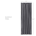 thumbnail image 2 of VHC Brands Annie Buffalo Check Farmhouse 84"x50" Panel Black Rod Pocket Room Darkening Cotton Tie Back(s) Window Curtains, 2 of 6