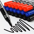 thumbnail image 6 of 3 Pcs Waterproof Permanent Marker Pens Set with 2 8mm Nibs for Writing, 6 of 6