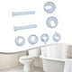 thumbnail image 3 of Kits de tornillos de inodoro pernos de reparación de bisagras accesorios de montaje de asiento de inodoro de baño, 3 of 5