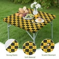 thumbnail image 4 of Retro Plaid Tablecloth with Vintage Checkered Design, Striped and Checkered Fusion Pattern, Colorful and Geometric Table Cover for Dining, 4 of 6