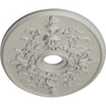 thumbnail image 3 of Ekena Millwork 30 3/4"W x 21 1/4"H x 3 7/8"ID x 1 5/8"P Alexa Ceiling Medallion (Fits Canopies up to 5 5/8"), Hand-Painted Pot of Cream, 3 of 6