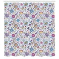 thumbnail image 3 of Ambesonne Pastel Shower Curtain, Doodle Botany Garden, 69"Wx84"L, Multicolor, 3 of 3