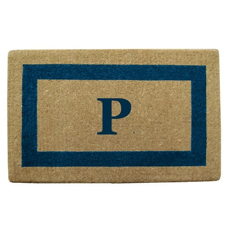 Inspired Accents Heavy Duty Coco Mat, Brown Single Picture Frame, Monogrammed