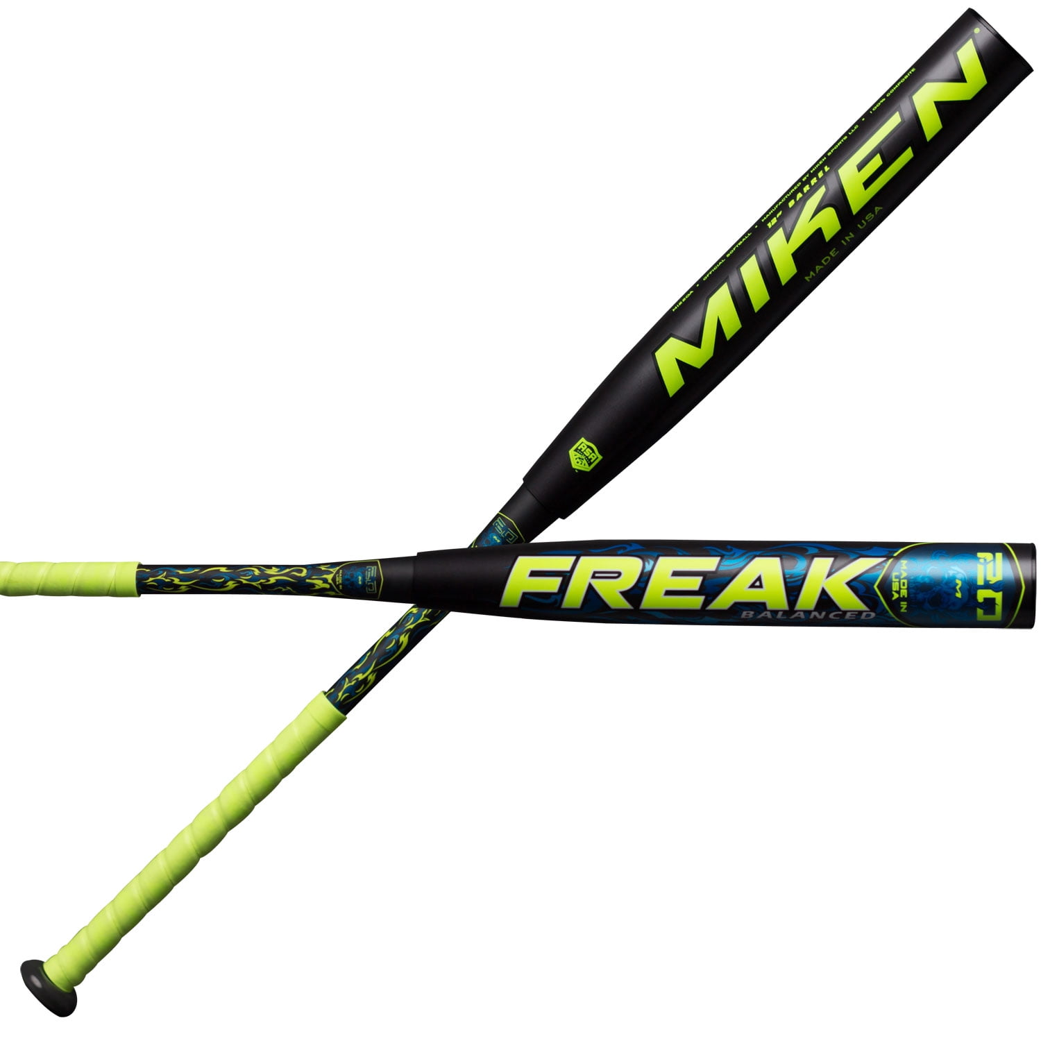 Miken Freak ASA Slowpitch Softball Bat, 12"