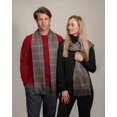 thumbnail image 2 of Bufanda Lona Scott beige a cuadros 174 x 28 cm de cashmere, 2 of 2