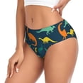 thumbnail image 2 of Fotbe Colorful Dinosaur Calzones Estampados para Mujer – Ropa Interior de Algodón, Cómoda, Suave y Elástica-XX-Large, 2 of 6
