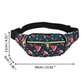 thumbnail image 3 of Unique Bargains 1 Pc Fanny Pack Watermelon Pattern Waist Bag Blue, 3 of 6