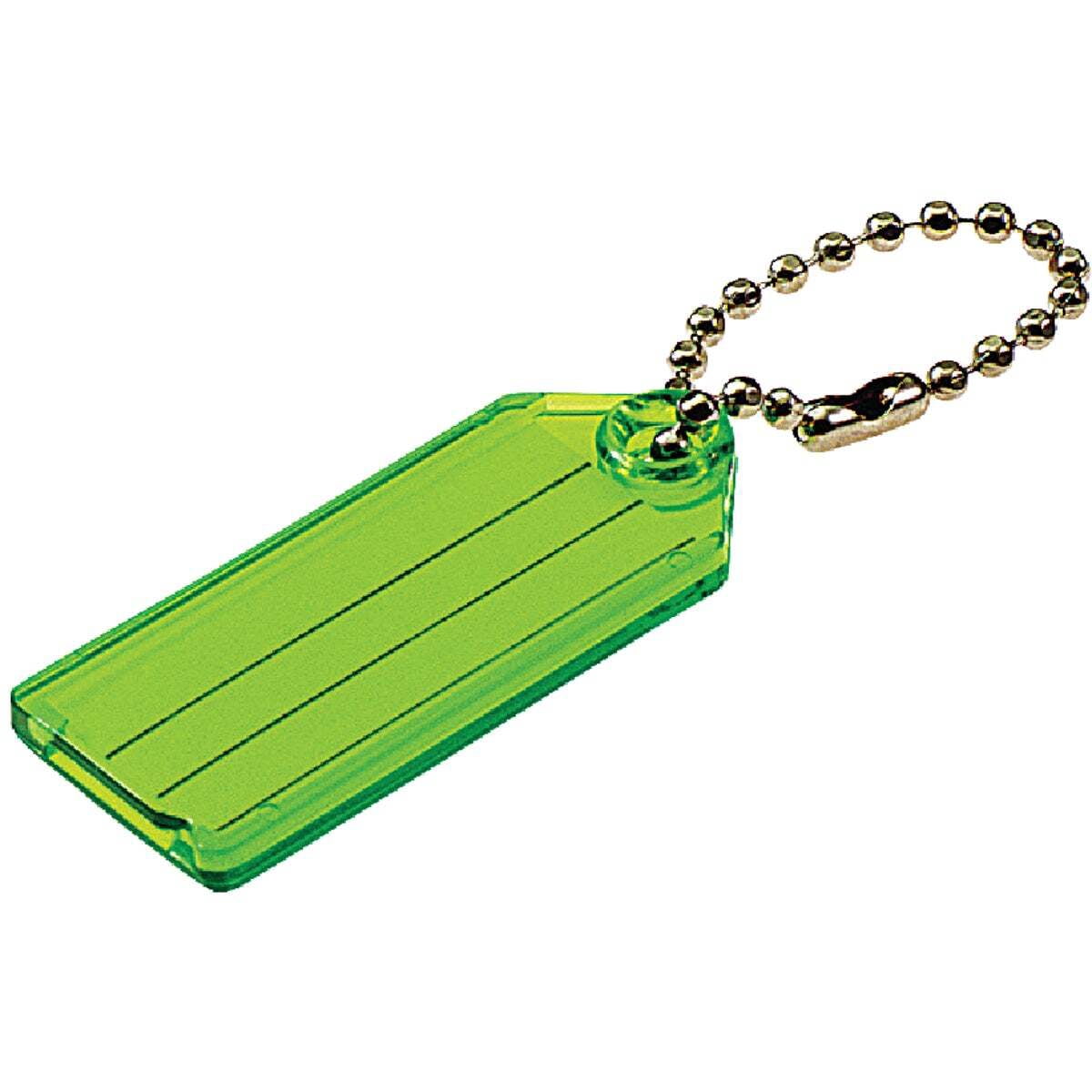 Lucky Line Plastic Key Tag With Chain - Compact Id Keychain - 100 Pack