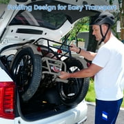 MOONCOOL TK1 Folding Electric Tricycle for Adults,48V 14.5Ah UL2849 (By SGS) Removable battery, 500W Motor, 20 Fat Tire Step-Thru 3 Wheel Off-Road Electric Bicycle W/ chain lock