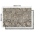 thumbnail image 5 of Black and Tan Leopard Print Summer Placemats Table Placemats Set Of 6-Linen Kitchen Washable Placemats Table Mats 11.8"x17.7"Non-Slip Heat Resistant, 5 of 5