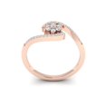 thumbnail image 3 of Brilliant Cut 0.5ctw Round Cut Diamond Prong Ladies Bridal Anniversary Fancy Ring Band Solid 18K Gold G SI1, 3 of 3