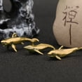 thumbnail image 5 of HEALEEP Dolphin Shape Golden Indoor Decoration Crafts Office Decors 12Pcs 1.18X0.59X0.31in, 5 of 6