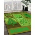 thumbnail image 2 of Ahgly Company Indoor Rectangle Patterned Olive Green Area Rugs, 8' x 12', 2 of 6
