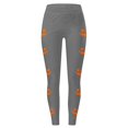 thumbnail image 4 of DHFJKG Halloween Leggings For Women Pumpkin Face Print High Waisted Stretchy Tights For Athletic Workout, 4 of 4