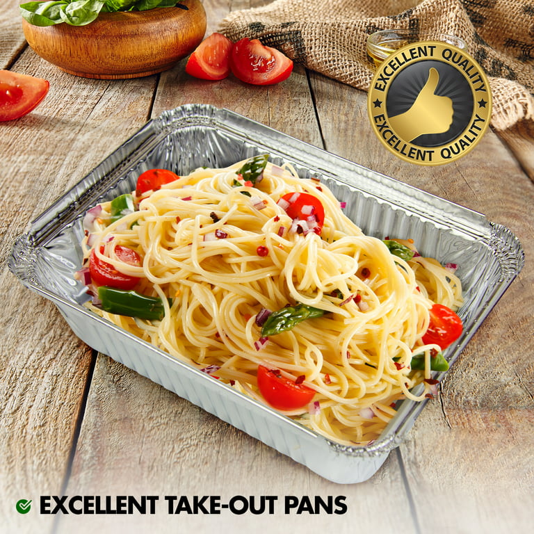 Rectangular Disposable Aluminum Foil Pan Take Out Food Containers