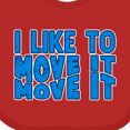 thumbnail image 4 of Inktastic I like to move it move it Boys or Girls Baby Bib, 4 of 4