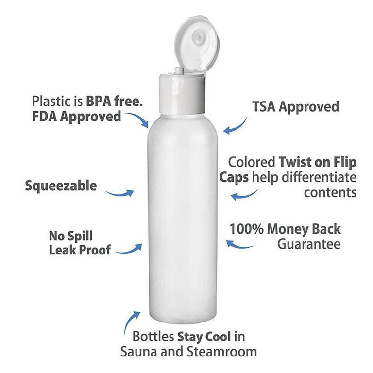 MoYo Natural Labs 2 oz Travel Bottles, TSA Approved Empty Travel Conta