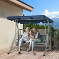 thumbnail image 2 of Outsunny 3-Seater Patio Swing Chair with Canopy Top for Backyard Balcony, 2 of 8
