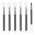 thumbnail image 1 of Uxcell 6Pcs Colored Gel Ink Pens, 0.5mm Extra Fine Point Smooth Writing Quick Drying Liquid Ink Rollerball Pens, Black, 1 of 6