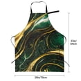 thumbnail image 2 of Kdxio Green Marble Apron with Pockets Adjustable Kitchen Aprons for Men Women Waterproof Aprons for Cooking,Drawing,Crafting, Baking Household Cleaning, 2 of 5