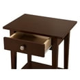 thumbnail image 3 of Home Furniture Modern Dalton 1-Drawer Cappuccino Nightstand (28"H X 14"W X 18"D), 3 of 6