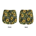 thumbnail image 5 of Lsque Sunflowers Printed Women's Running Shorts with Liner Pockets,Elastic Quick Dry Workout Athletic Gym Yoga Shorts,Womens High Waist Shorts-X-Large, 5 of 9