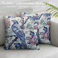 thumbnail image 3 of Awypu  Blue Birds Flowers Pillow Covers 18x18,Blue and White Pillow Covers Outdoor Decorative Pillow Covers for Couch Bed Sofa Cushion Farmhouse Pillowcases, 3 of 5