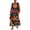 Color 2, variant on Women's Floral Tie Waist Long Sleeve Dress 100% Polyester Elegant Everyday Wear Perfect for Casual and Dressy Chic