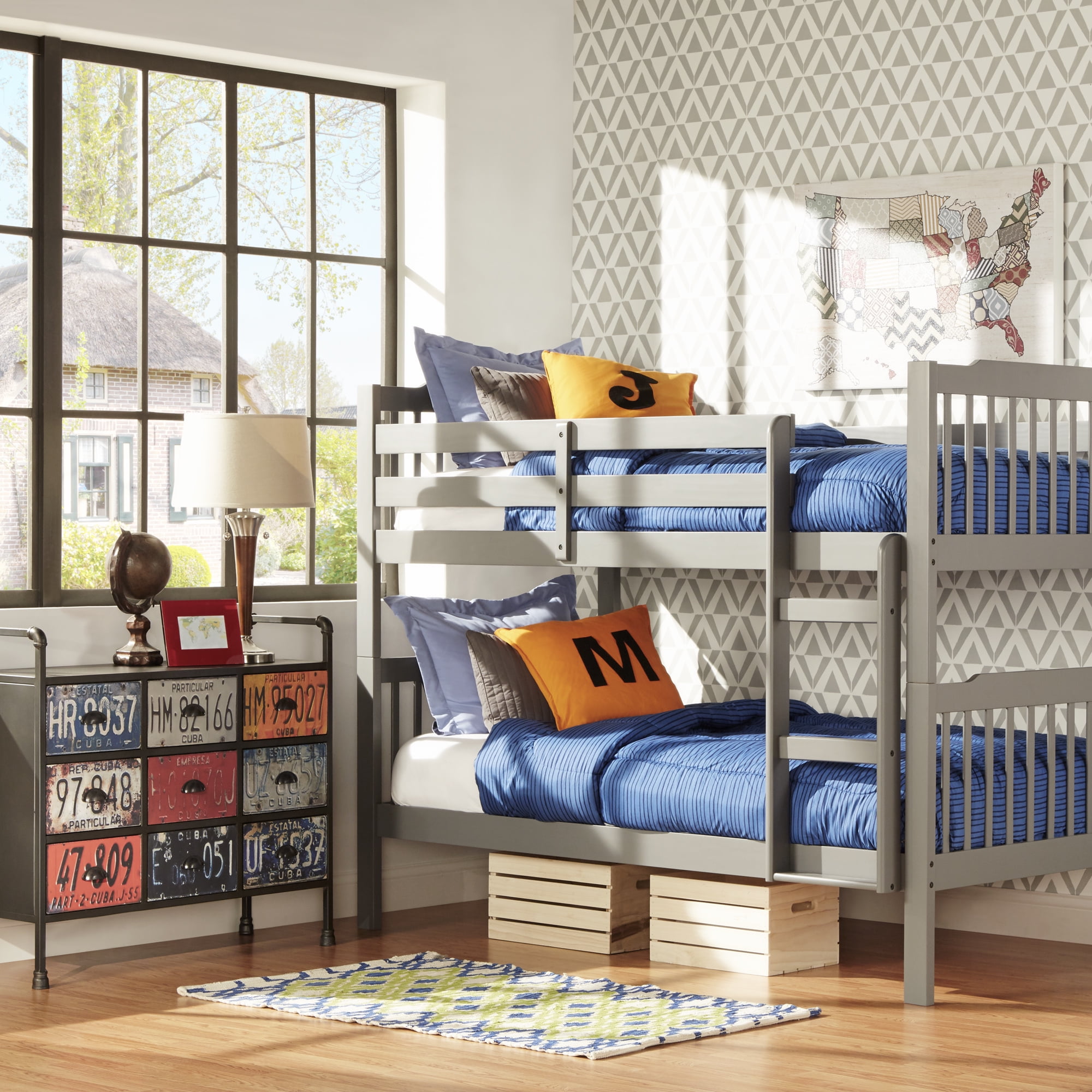 Chelsea Lane Elise Convertible Twin Over Wood Bunk Bed Chelsea Lane Elise Convertible Twin Over Wood Bunk Bed Multiple Finishes Com